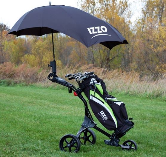 Golf Push Cart With Umbrella